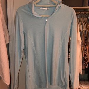 Women’s Peter Millar aqua quarter zip
